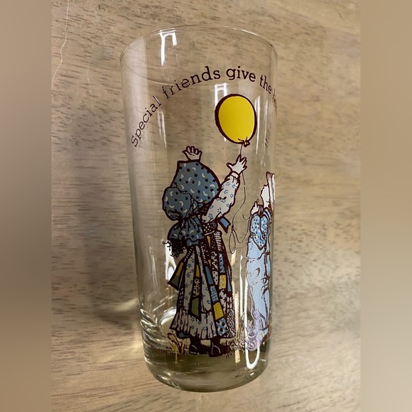 Set of 4 Vintage Holly Hobbie "Happy Talk" Drinking Glasses Coca Cola 1 American - Picture 6 of 16